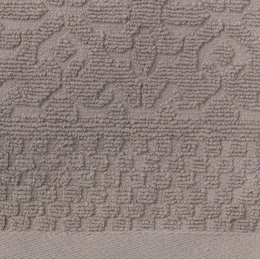 TAUPE JACQUARD HAND TOWEL