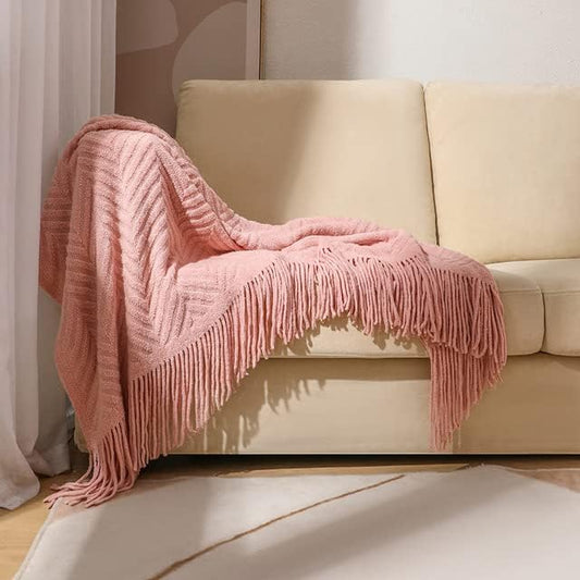 SCANDINAVIAN THROW PINK