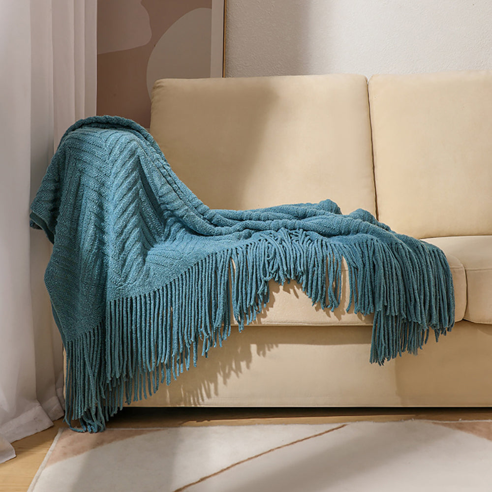 SCANDINAVIAN THROW TEAL