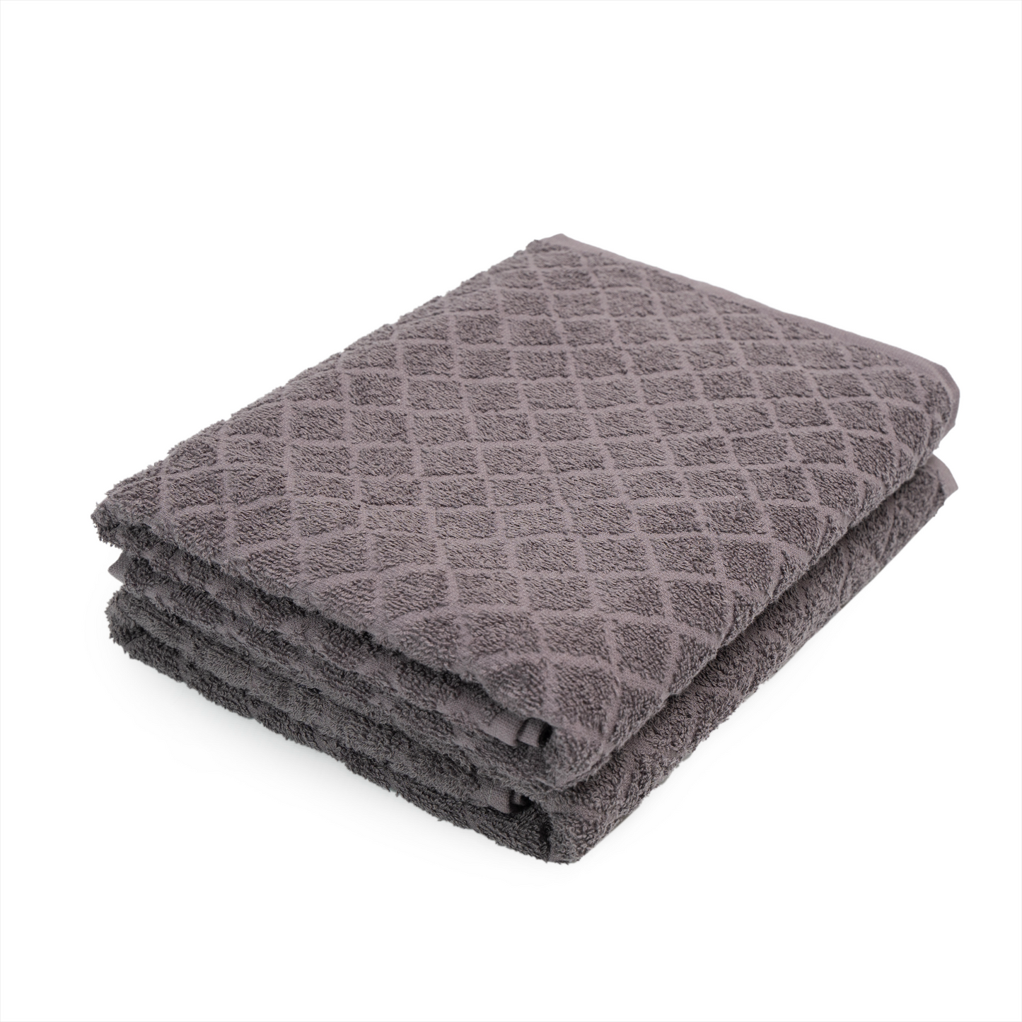 Grey Diamond Bath Towel