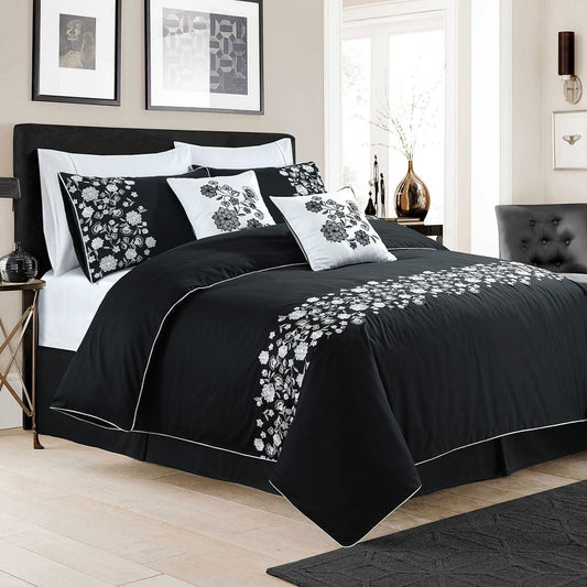 Ebony Bloom Duvet Set