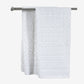 WHITE JACQUARD BATH TOWEL