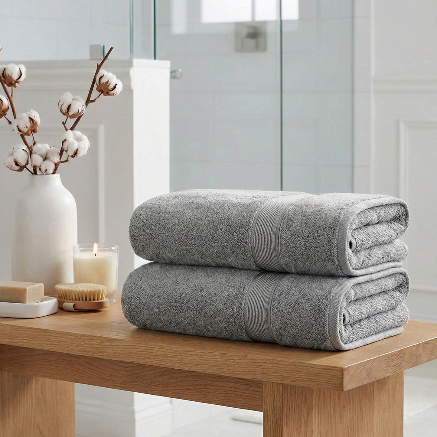 SILVER BATH TOWEL