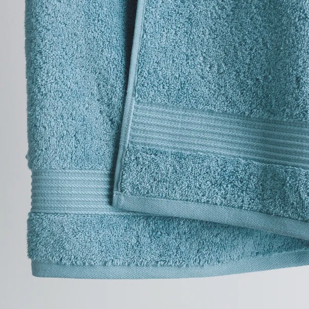 HERITAGE BLUE BATH TOWEL EGYPTIAN COTTON