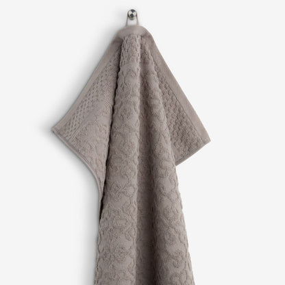 TAUPE JACQUARD BATH TOWEL