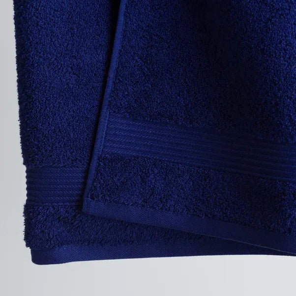 NAVY BATH TOWEL EGYPTIAN COTTON