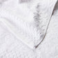 WHITE JACQUARD BATH TOWEL