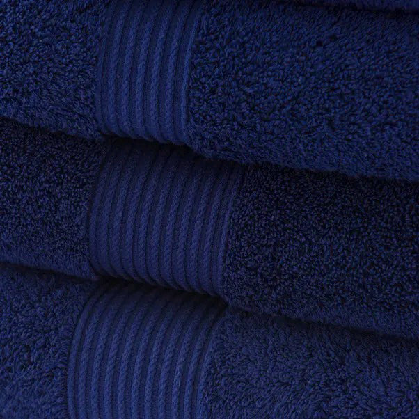 NAVY BATH TOWEL EGYPTIAN COTTON