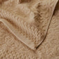 BEIGE JACQUARD BATH TOWEL