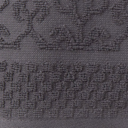 GREY JACQUARD HAND TOWEL