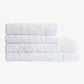 WHITE JACQUARD BATH TOWEL