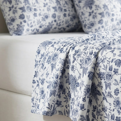 Blue Botanical Sheet Set