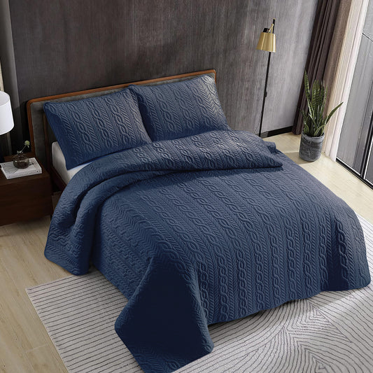 Navy Dunes Bed Spread Set