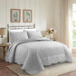 Silver Scallop Bed Spread Set