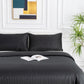 Black Stripe Sateen