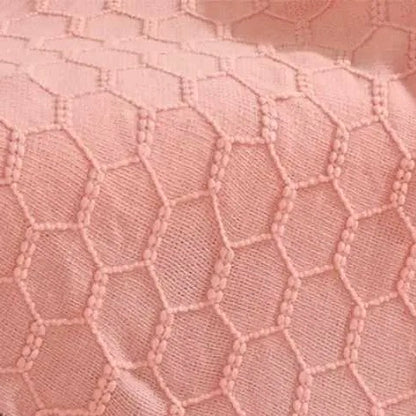 HEXA FRINGE THROW PINK