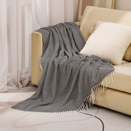 CHEVORA THROW BROWN