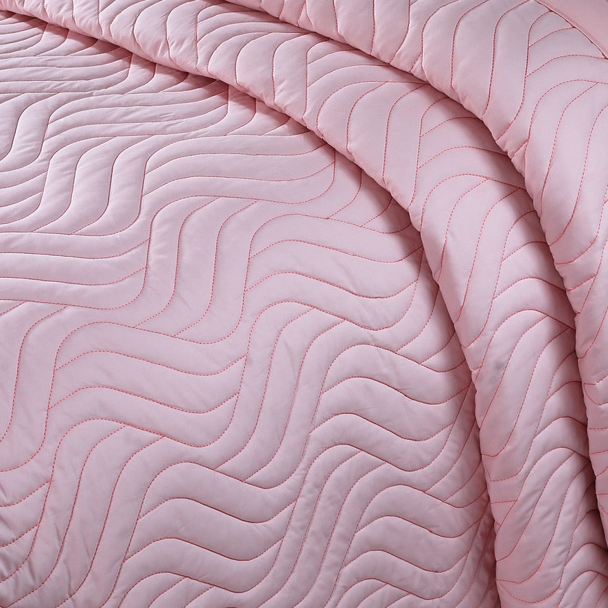 Pink Rose Bed Spread Set
