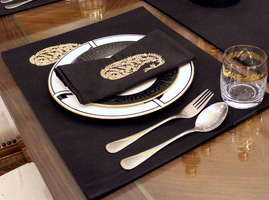Botanical Paisley Black Full Set
