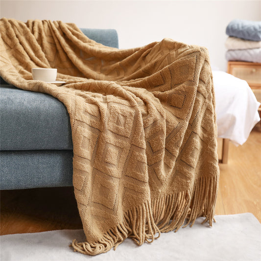 DIAMOND THROW CAMEL