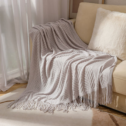 SCANDINAVIAN THROW GREY