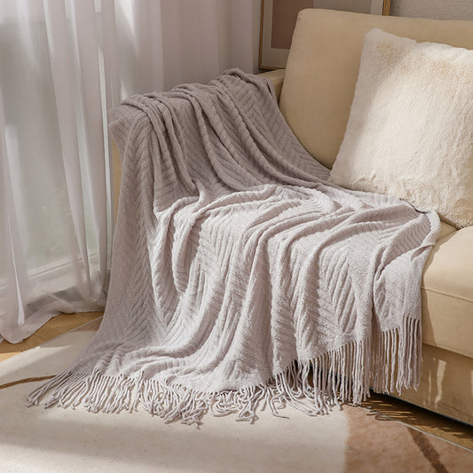 SCANDINAVIAN THROW GREY