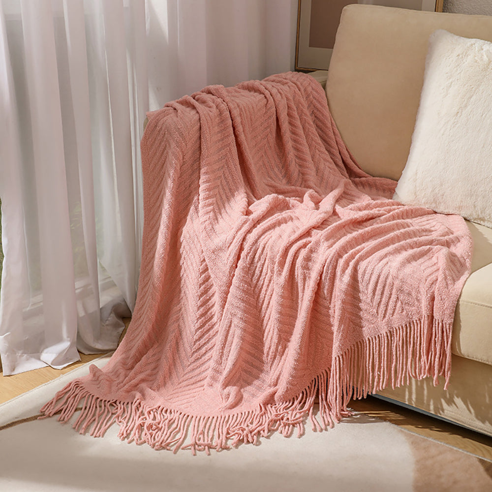 SCANDINAVIAN THROW PINK