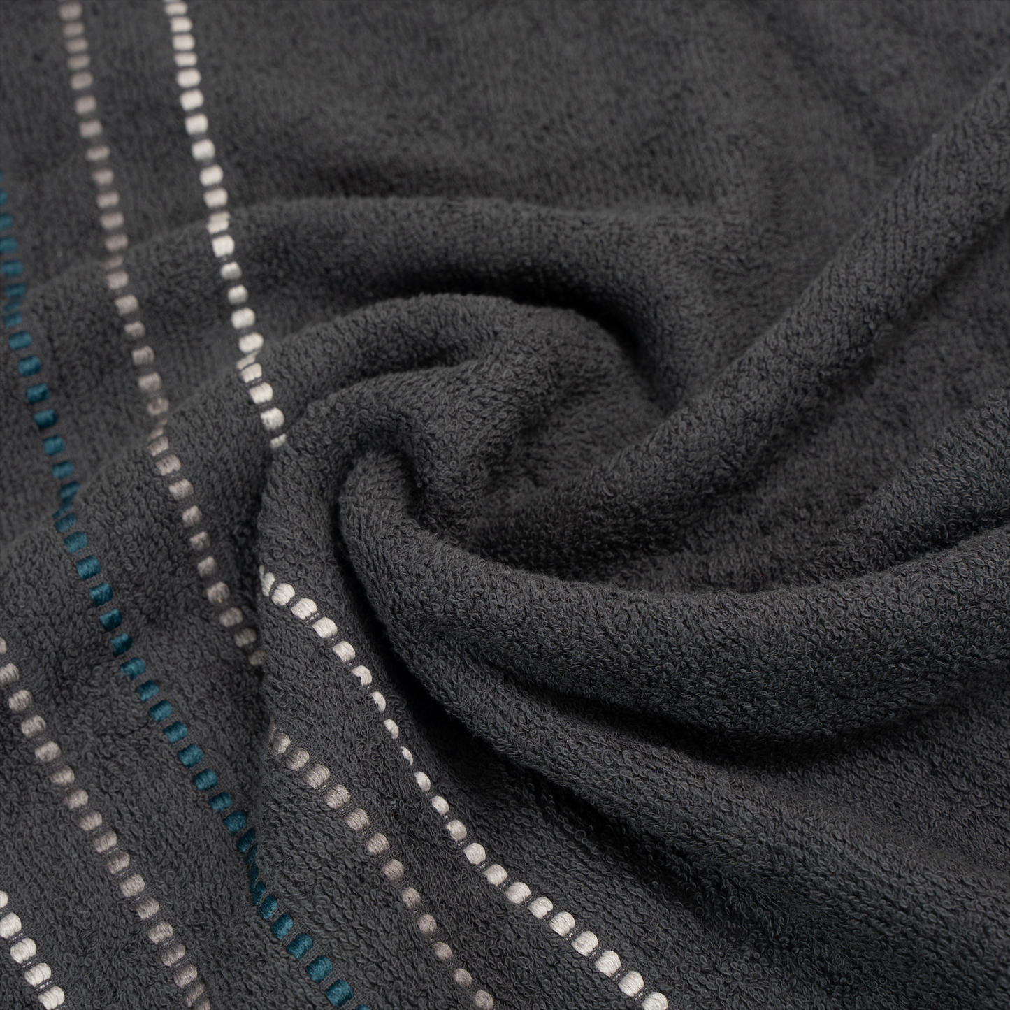 Anthracite Stripe Hand Towel