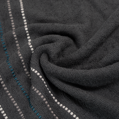 Anthracite Stripe Face Towel