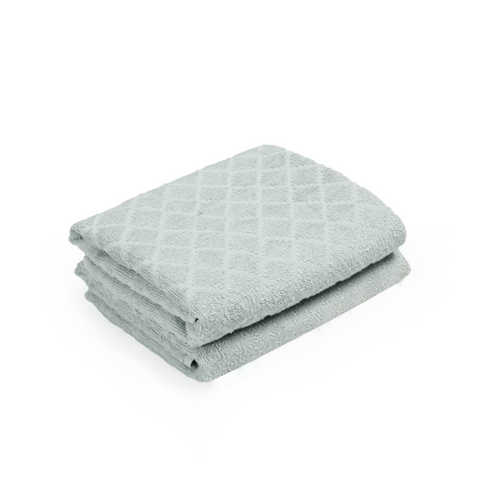 Light Blue Diamond Hand Towel