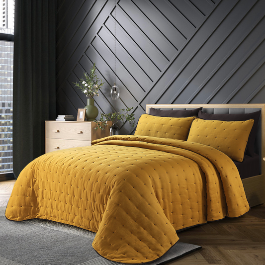 Honey Comb Bed Spread Set