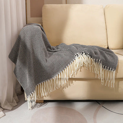 CHEVORA THROW BROWN
