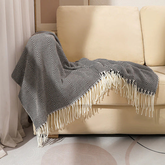 CHEVORA THROW BROWN