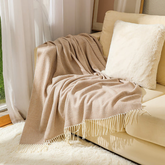 CHEVORA THROW KHAKI