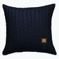 Cable Knit Cushion Navy