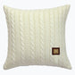 Cable Knit Cushion Cream