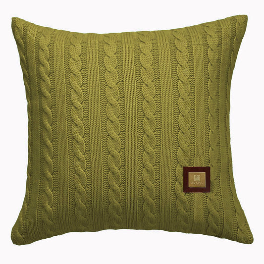 Cable Knit Cushion Pistachio
